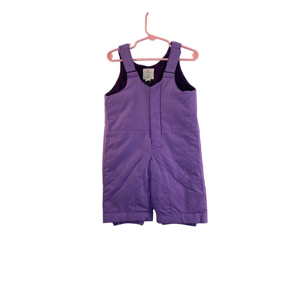 CHILDREN’S PLACE Girl’s NWT Purple Ski/Snow Bib Overalls / Size: 6-9 Months